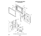 KitchenAid KCMS135SBL2 door and latch diagram