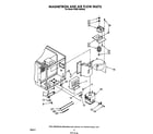 KitchenAid KCMS135SWH0 magnetron and air flow diagram
