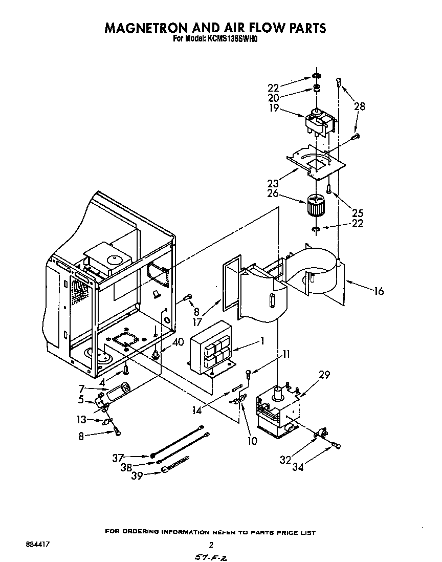 Magnetron and air flow