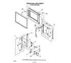 KitchenAid KCMS135SWH0 door and latch diagram