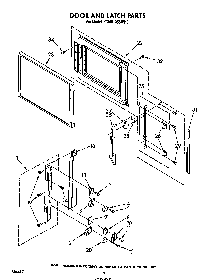 Door and latch
