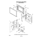 KitchenAid KCMS132SBL4 door and latch diagram