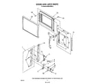 KitchenAid KCMS132SBL2 door and latch diagram