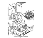 Whirlpool RM278BXV1 oven chassis diagram