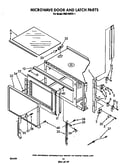 Microwave door and latch