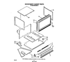 Whirlpool RM278BXV1 microwave cabinet diagram