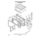 Whirlpool RM978BXVW1 cabinet and latch diagram