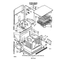 Whirlpool RB266PXV1 oven diagram