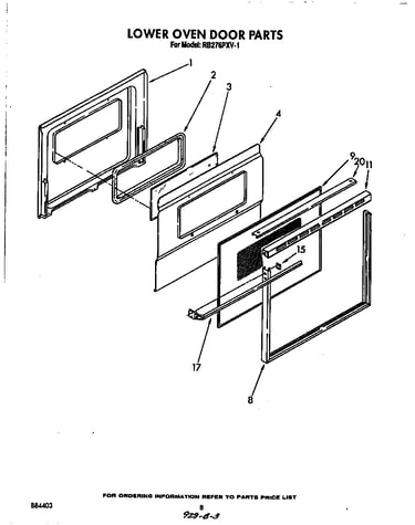 Lower oven door