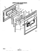 Upper oven door