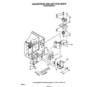 Whirlpool MW8500XS4 magnetron and air flow diagram