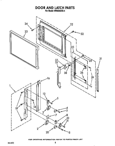 Door and latch