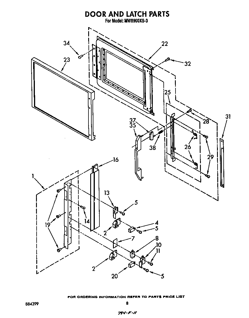 DOOR AND LATCH