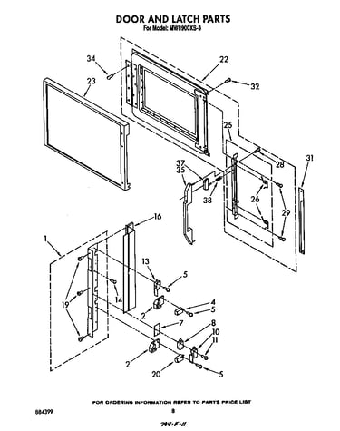Door and latch