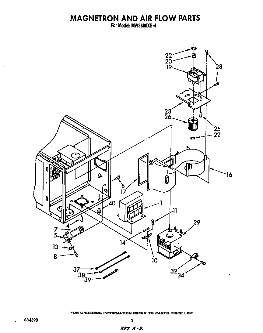 Magnetron and air flow
