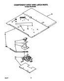Component shelf and latch