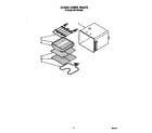 Whirlpool RB170PXXB0 oven liner diagram