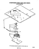 Component shelf and latch