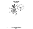 Whirlpool RB160PXXB0 oven liner diagram