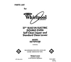 Whirlpool RB770PXXB0 front cover diagram