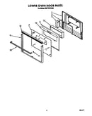 Lower oven door