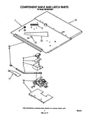 Component shelf and latch