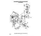 Whirlpool MW8900XS6 magnetron and air flow diagram