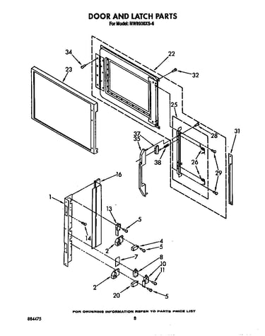 Door and latch
