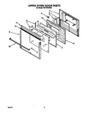 Upper oven door