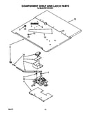 Component shelf and latch