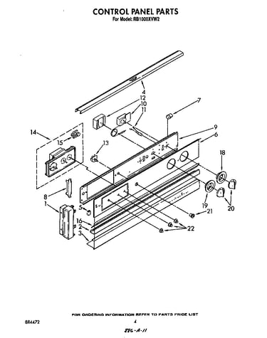 Control panel parts
