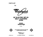 Whirlpool RS696PXXB0 front cover diagram