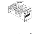 Whirlpool RS696PXXB0 oven door diagram
