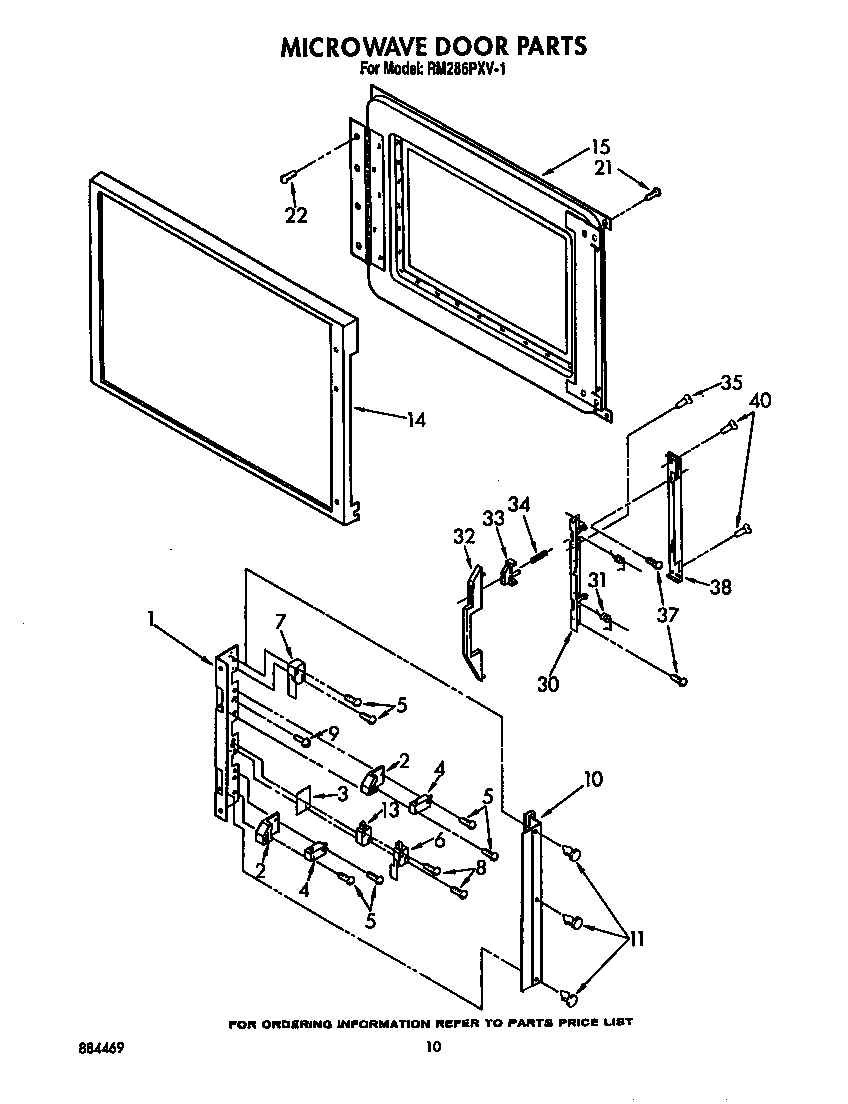 Microwave door