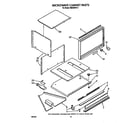 Whirlpool RM286PXV1 microwave cabinet diagram