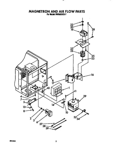 Magnetron and air flow