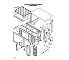 Whirlpool MW8650XS7 cabinet and door diagram