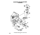 Whirlpool MW8650XS6 magnetron and air flow diagram