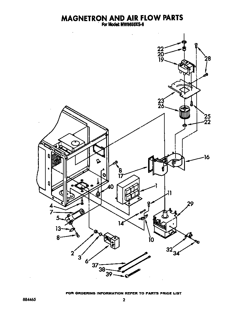 Magnetron and air flow