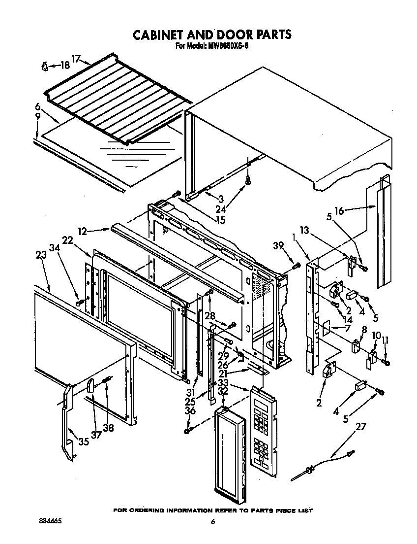 Cabinet and door