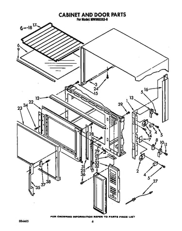 Cabinet and door