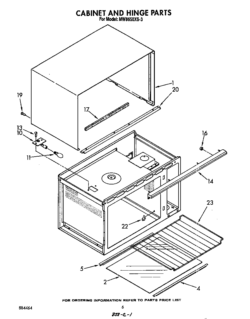 Cabinet and hinge