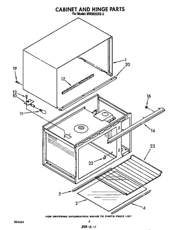 Cabinet and hinge