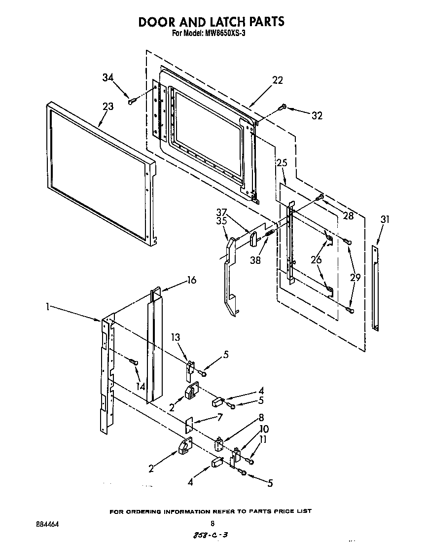 Door and latch