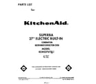 KitchenAid KEMS376TBL1 front cover diagram