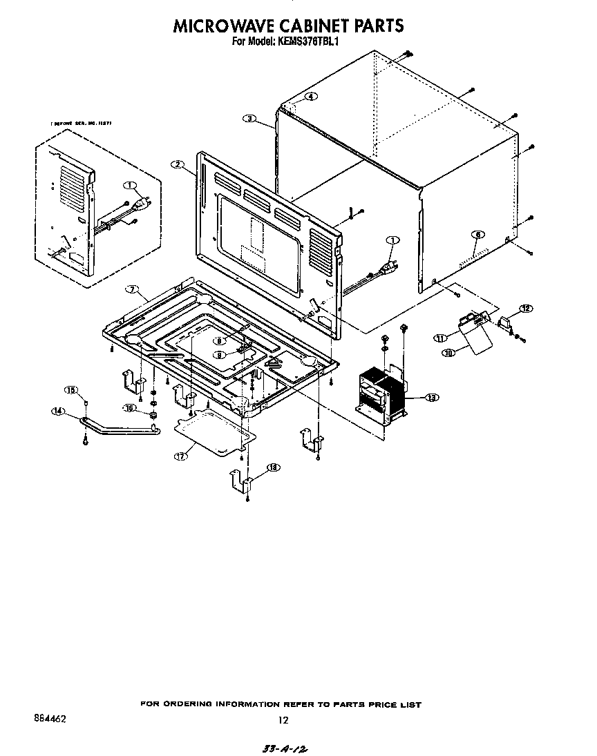 Microwave cabinet