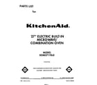 KitchenAid KEMI371TBL0 front cover diagram