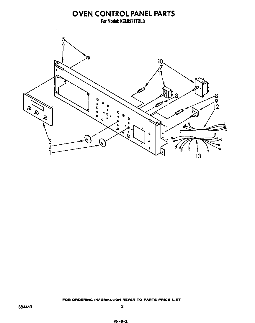 OVEN CONTROL PANEL