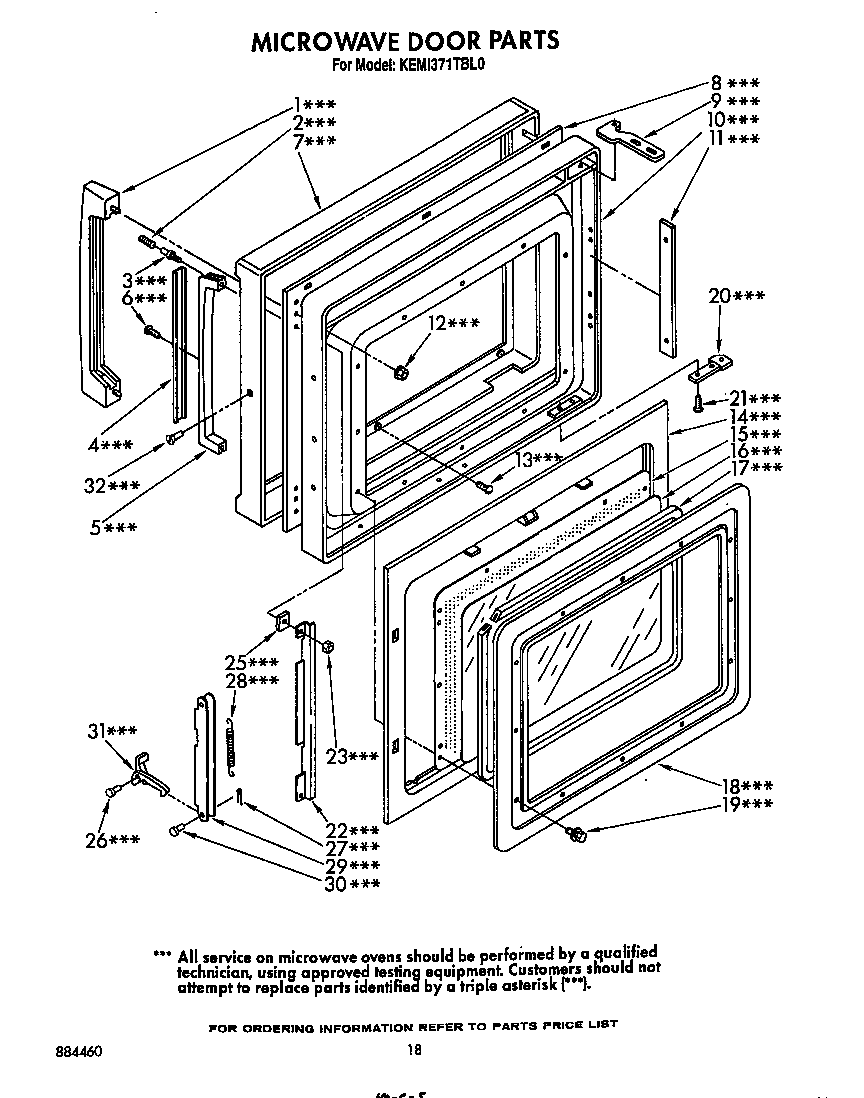MICROWAVE DOOR