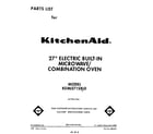 KitchenAid KEMI371SBL0 front cover diagram